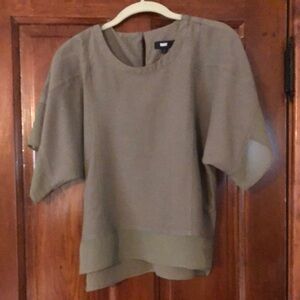 DKNY Green khaki blouse.
